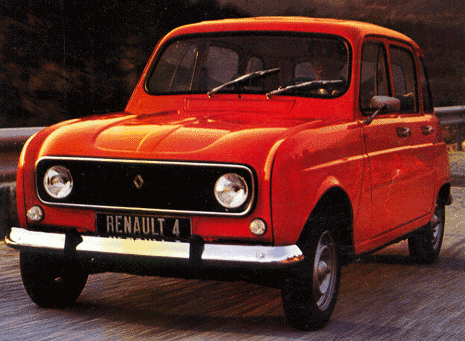 This car is the successor of the Renault 4CV